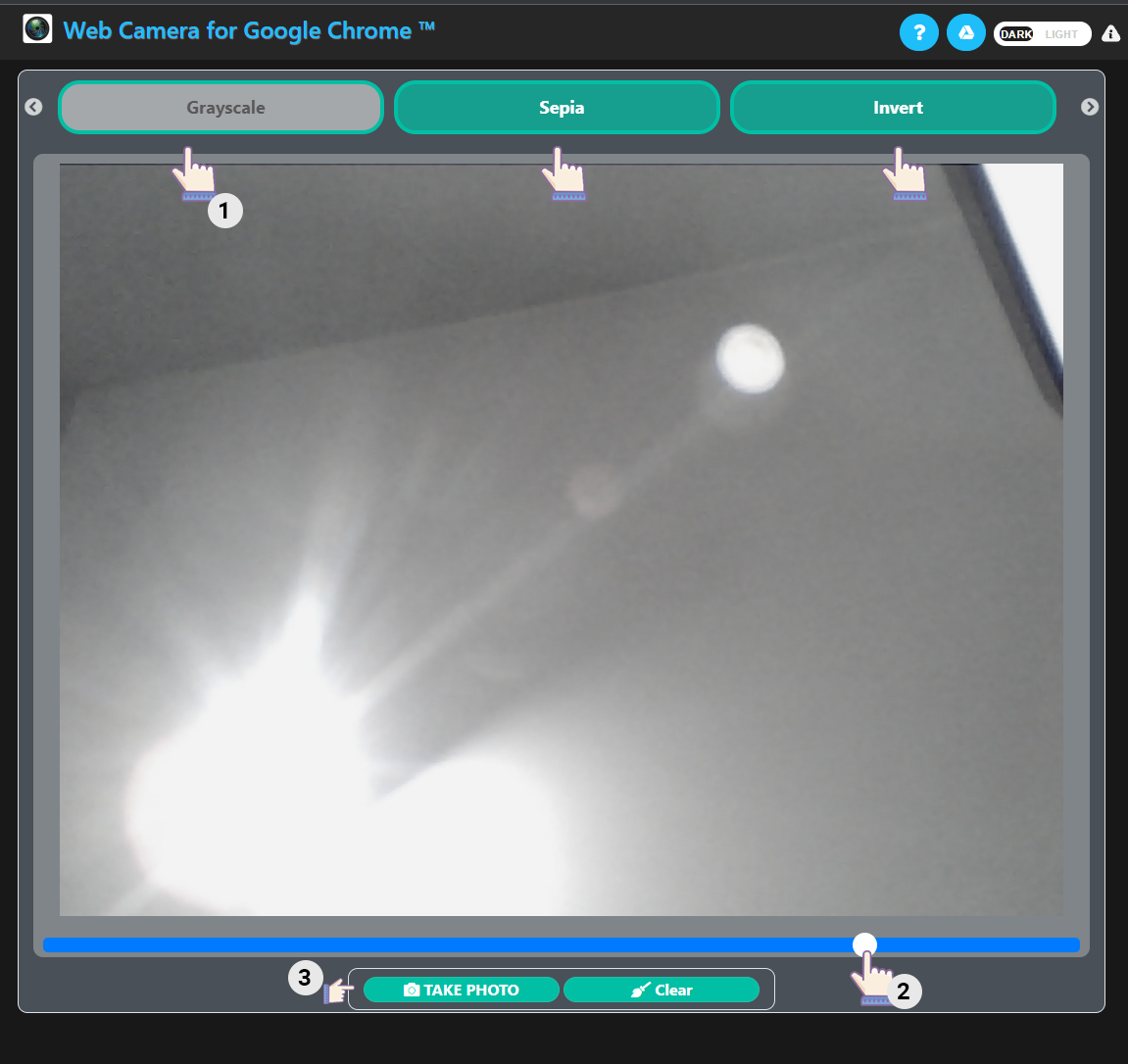 Using Web Camera Web Camera for Google Chrome